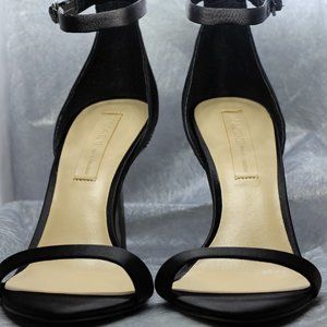 Elegant Black Ankle Strap Heels